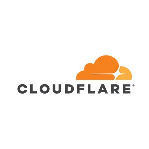 cloudflare logo on white