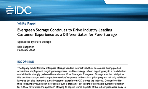 IDC White Paper on Pure Storage Evergreen