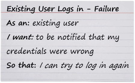 user story alternative path