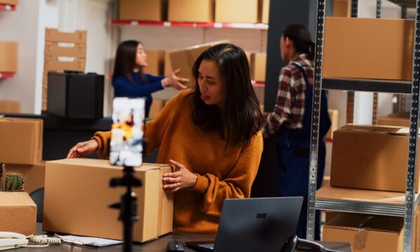 Staff moving a data center