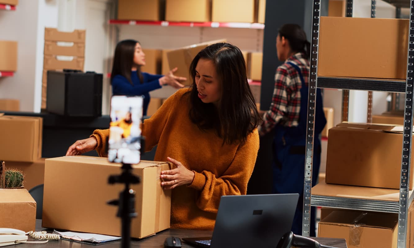 Staff moving a data center